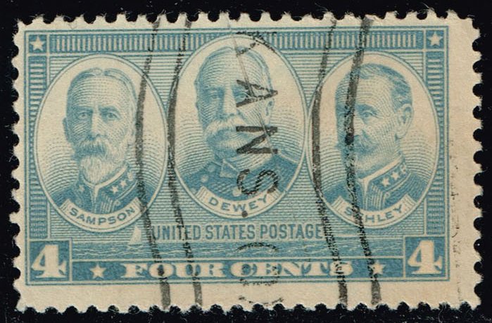 US #793 Admirals Samson; Dewey and Schley; Used - Click Image to Close