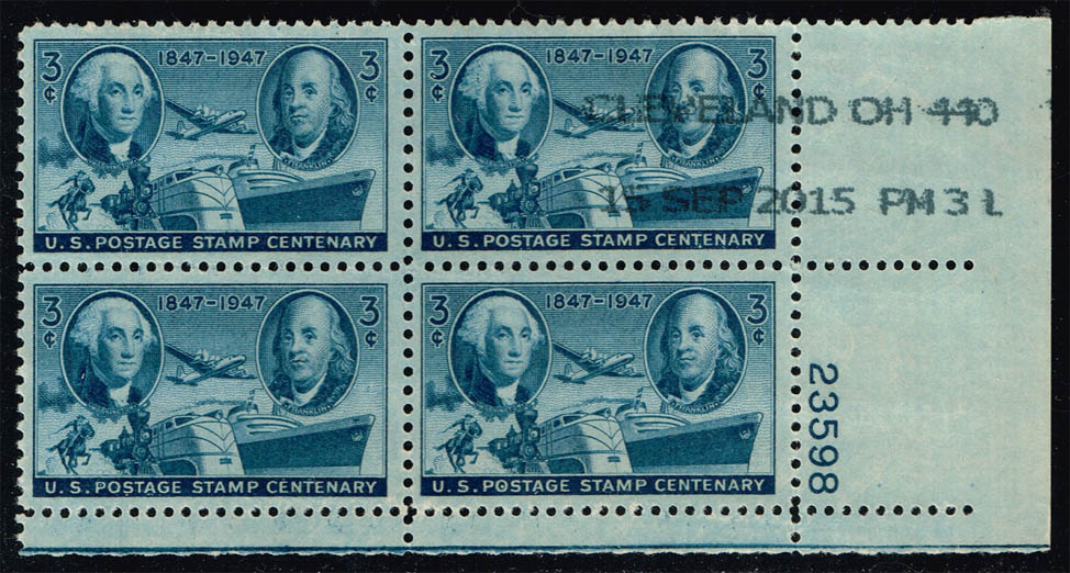 US #947 Postage Stamp Centenary; Used - Click Image to Close