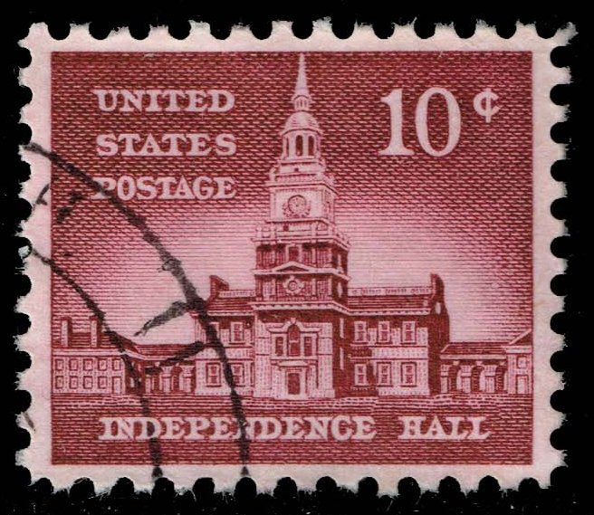 US #1044 Independence Hall; Used - Click Image to Close