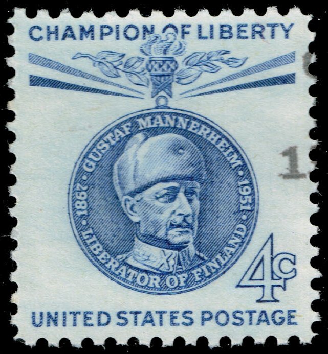 US #1165 Baron Gustaf Mannerheim; Used - Click Image to Close
