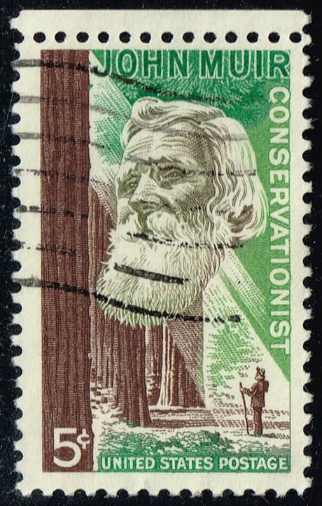 US #1245 John Muir & Redwood Forest; Used - Click Image to Close