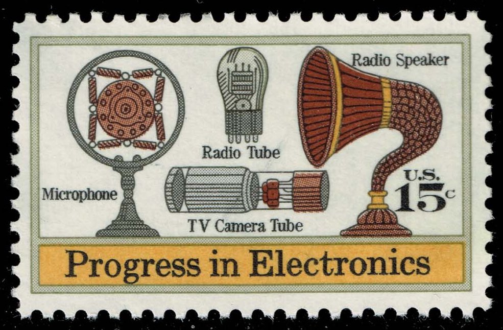 US #1502 Microphone; Speaker; Radio & TV Camera Tubes; Used - Click Image to Close