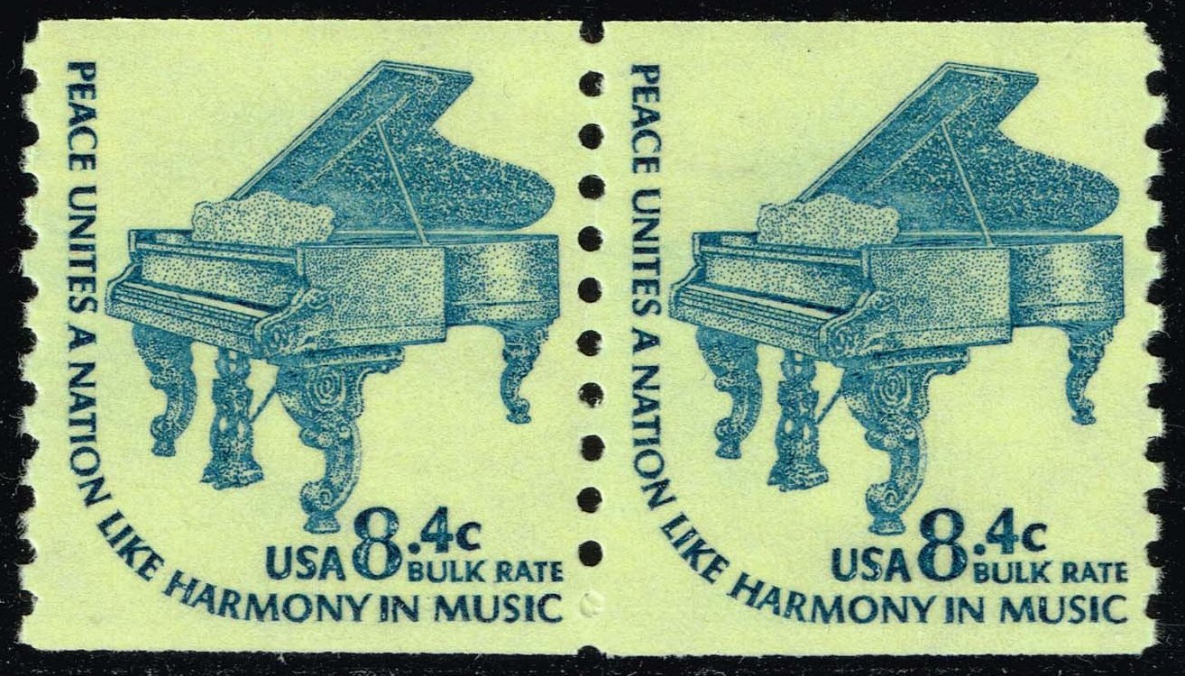 US #1615C Steinway Grand Piano Coil Pair; MNH - Click Image to Close