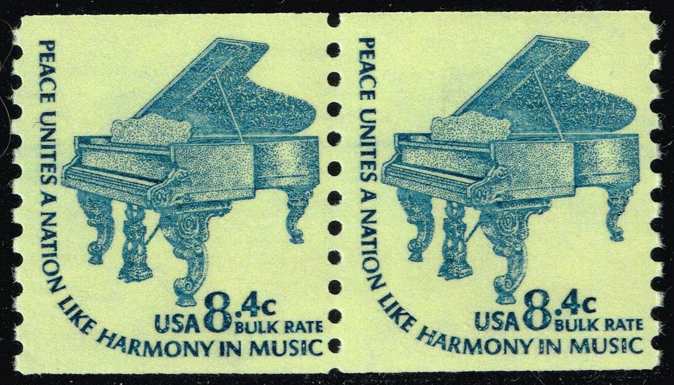 US #1615C Steinway Grand Piano Coil Pair; MNH - Click Image to Close