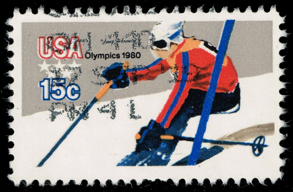 US #1796 Olympic Downhill Skiing; Used - Click Image to Close