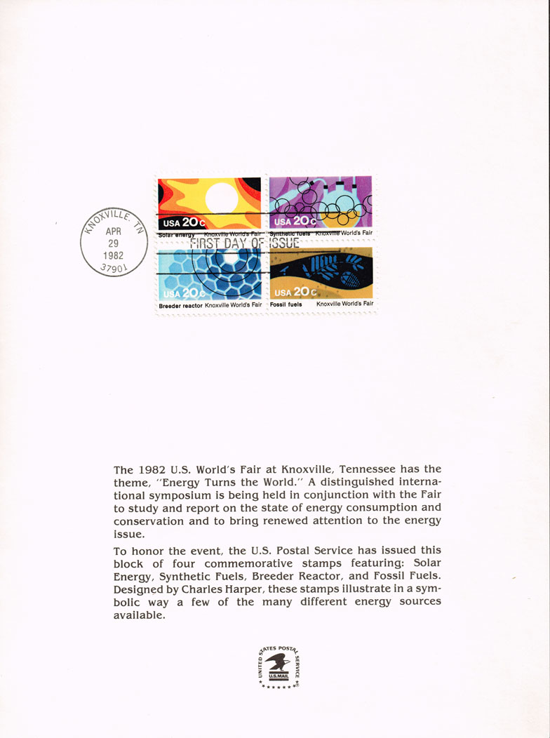 USA 2009a Knoxville World's Fair USPS Program First Day - Click Image to Close