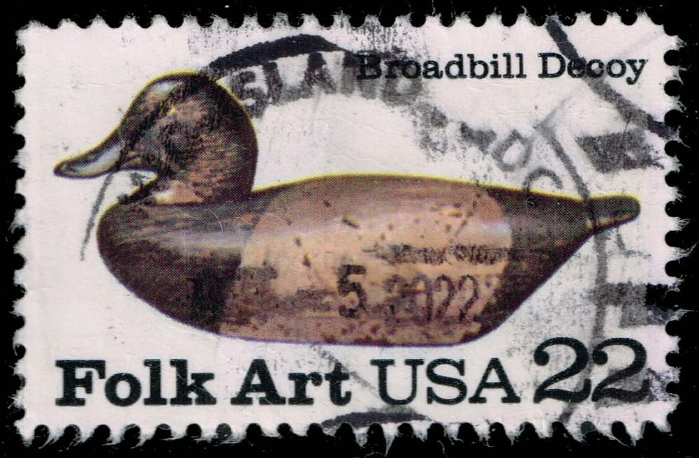 US #2138 Broadbill Duck Decoy; Used - Click Image to Close