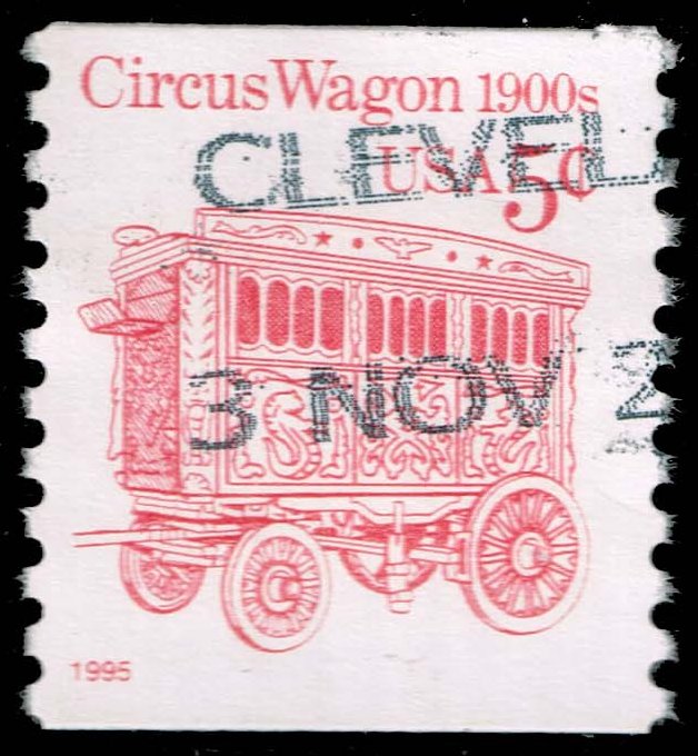 US #2452D Circus Wagon; Used - Click Image to Close