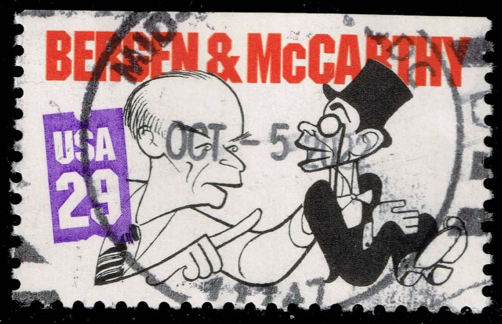 US #2563 Edgar Bergen and Dummy Charlie McCarthy; Used - Click Image to Close