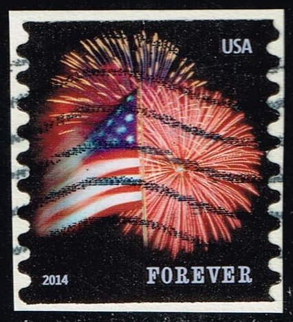 US #4853 Fort McHenry Flag and Fireworks; Used - Click Image to Close