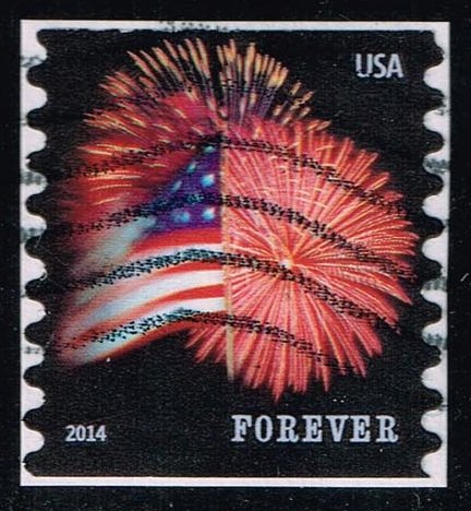 US #4853 Fort McHenry Flag and Fireworks; Used