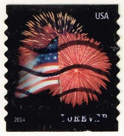 US #4854 Fort McHenry Flag and Fireworks; Used - Click Image to Close