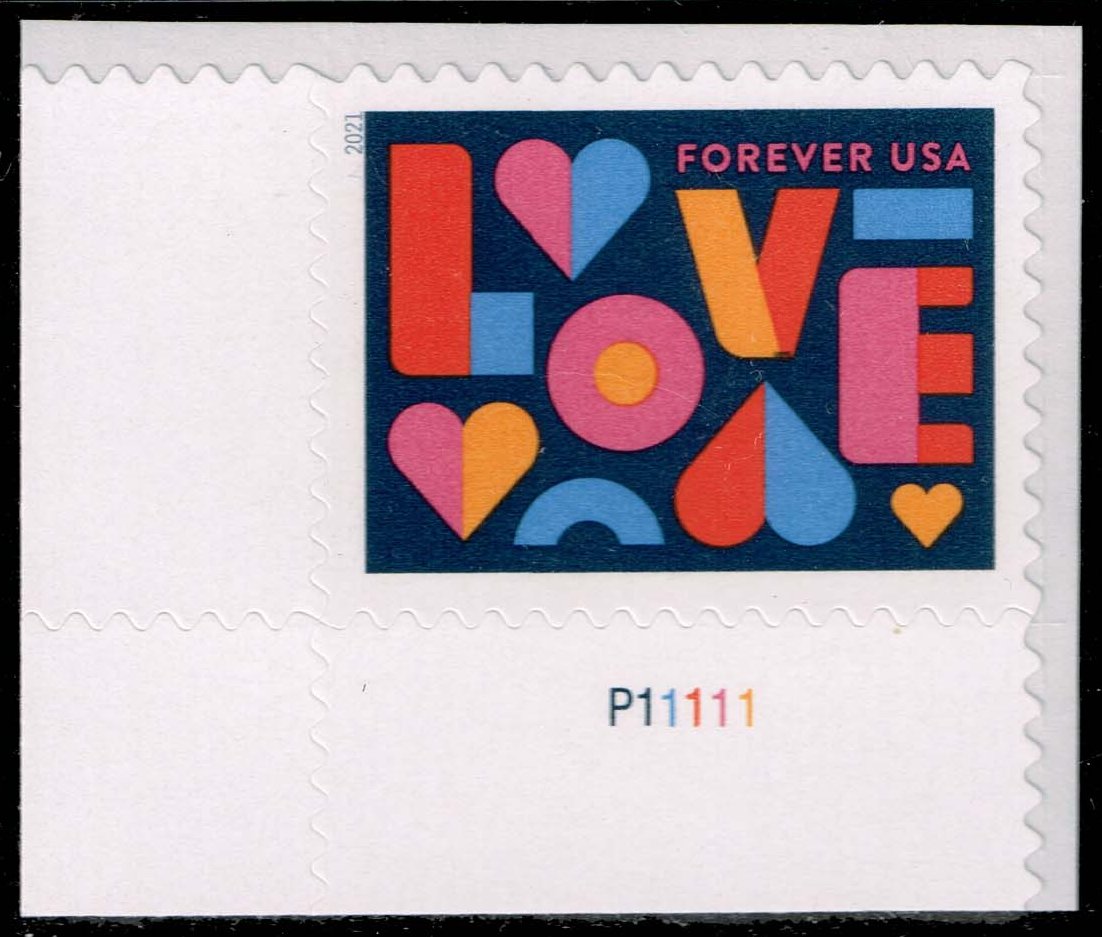 US #5543 Love P# Single; MNH - Click Image to Close