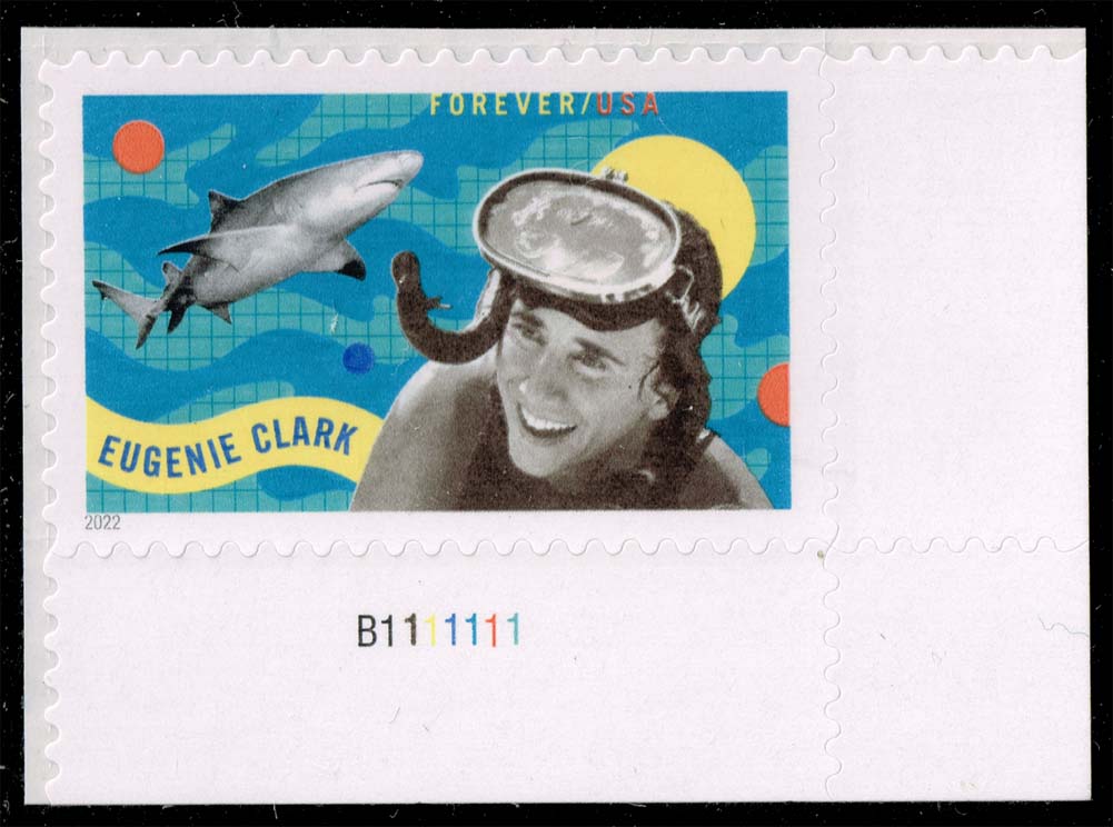 US #5693 Eugenie Clark and Shark P# Single; MNH - Click Image to Close