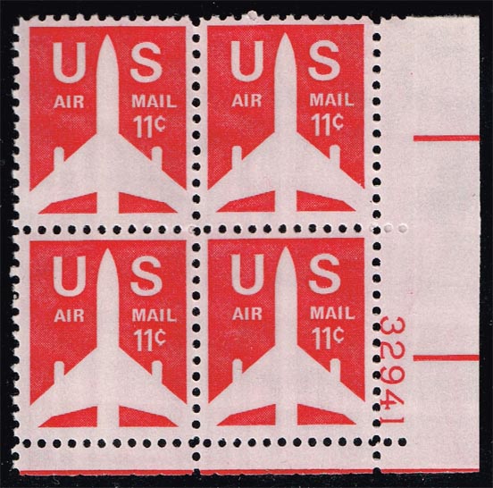 US #C78 Jet Airliner P# Block of 4; MNH - Click Image to Close