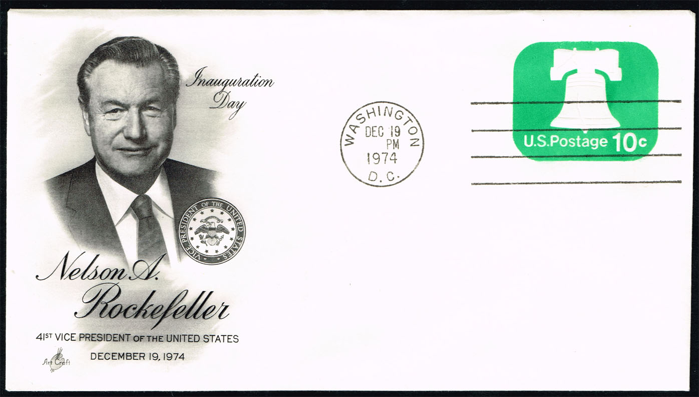 Nelson A. Rockefeller VP Inauguration Day Cover by Artcraft - Click Image to Close
