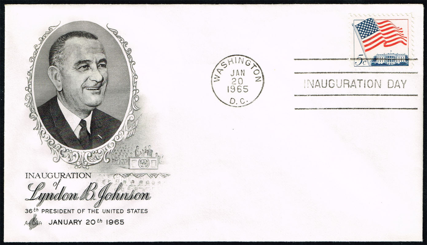 Lyndon B. Johnson ArtCraft Cachet Inauguration Day Cover - Click Image to Close