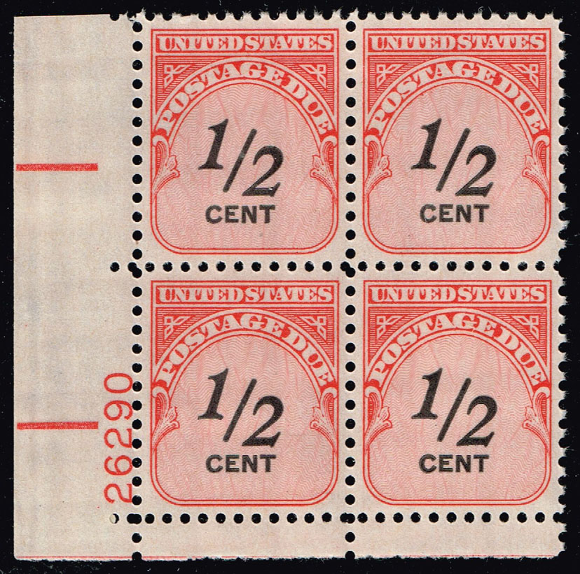 US #J88 Postage Due P# Block of 4; MNH - Click Image to Close