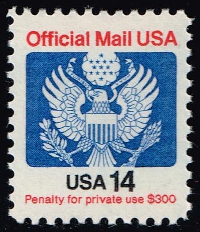 US #O129A Official Mail; MNH