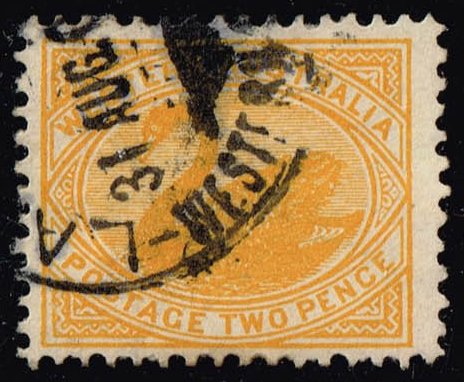 Australia-Western Aust. #77 Swan; Used - Click Image to Close