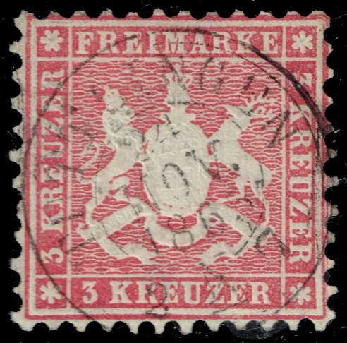 Germany-Wurttemberg #36 Coat of Arms; Used - Click Image to Close