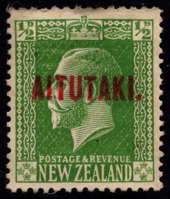 Aitutaki #19 King George V; Unused