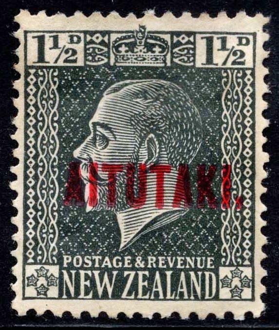 Aitutaki #21 King George V; Unused
