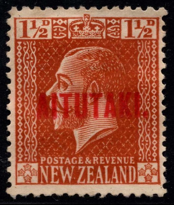 Aitutaki #22 King George V; Unused
