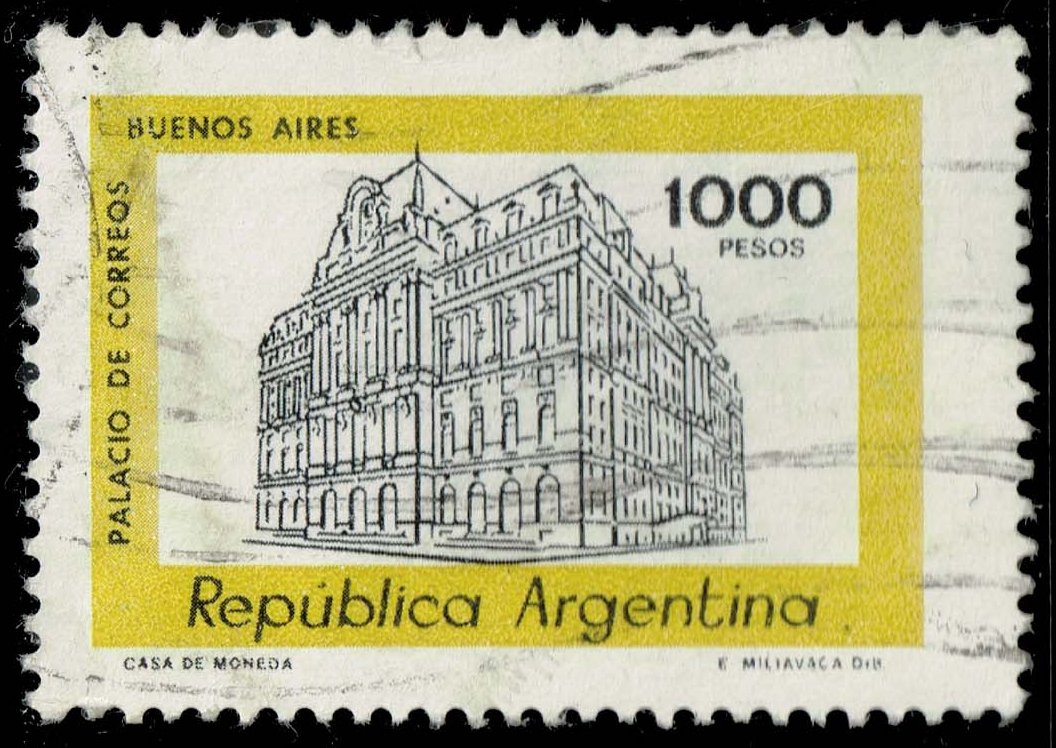 Argentina #1176 Main Post Office; Used