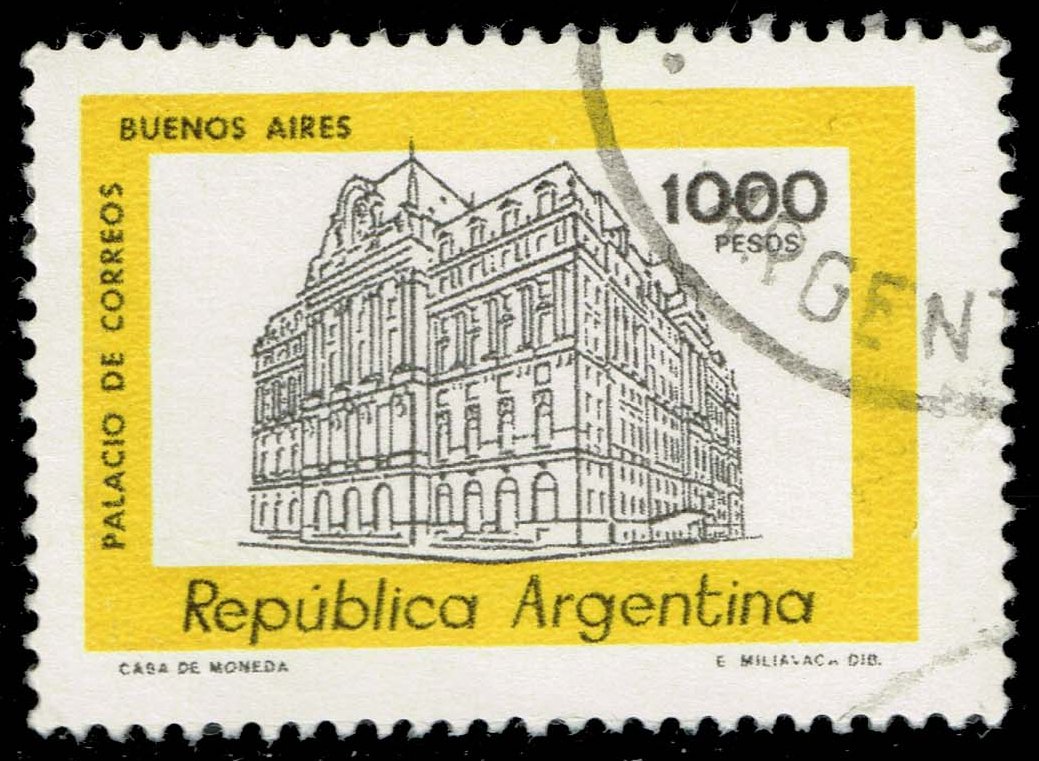 Argentina #1176 Main Post Office; Used