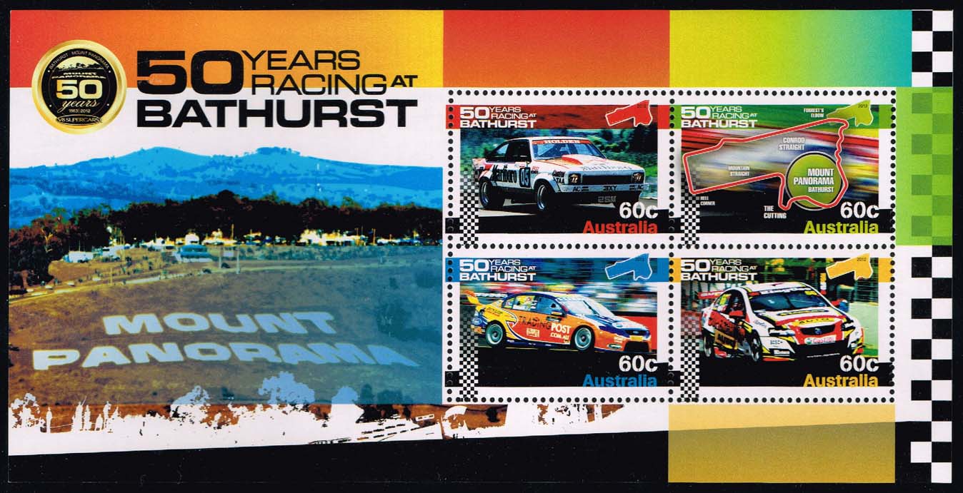 Australia #3793b Bathurst Racing Souvenir Sheet; MNH - Click Image to Close
