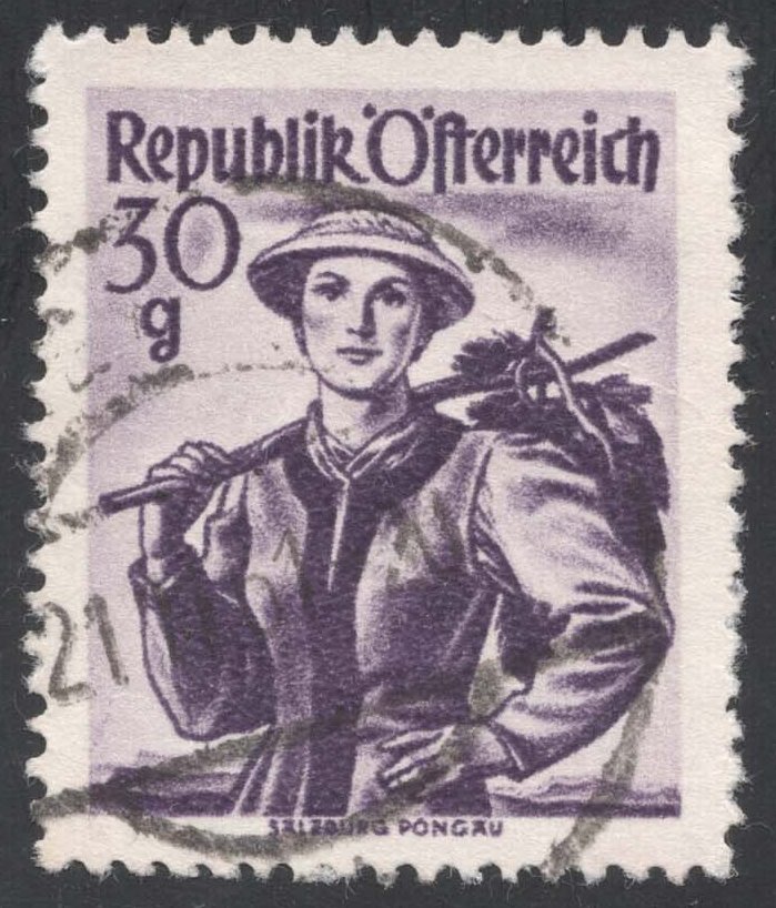 Austria #527a Pongau Costume; Used