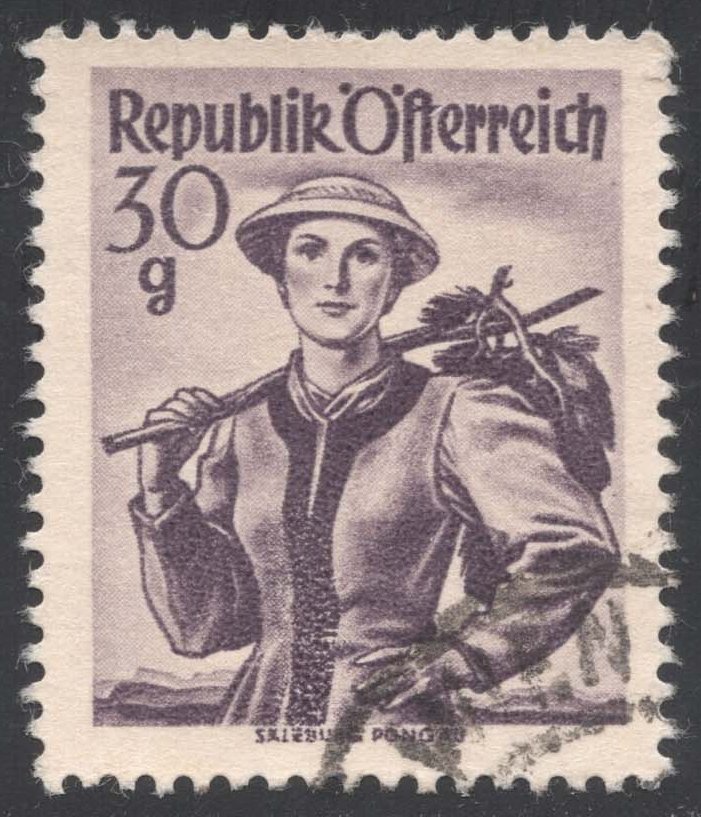 Austria #527a Pongau Costume; Used