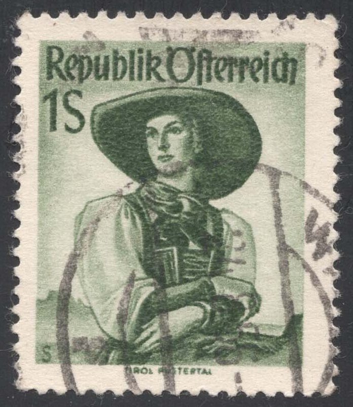 Austria #539 Puster Valley Costume; Used