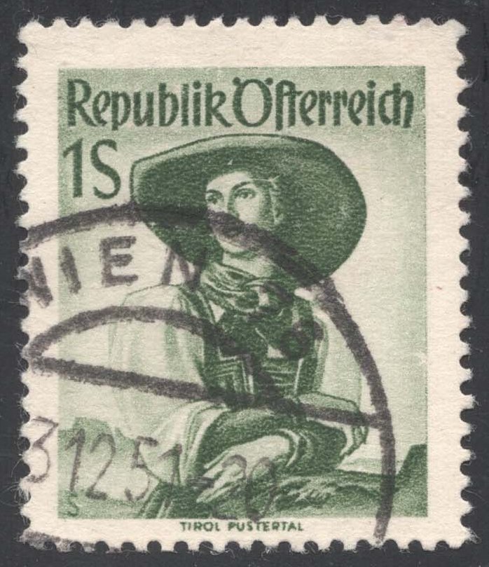 Austria #539 Puster Valley Costume; Used