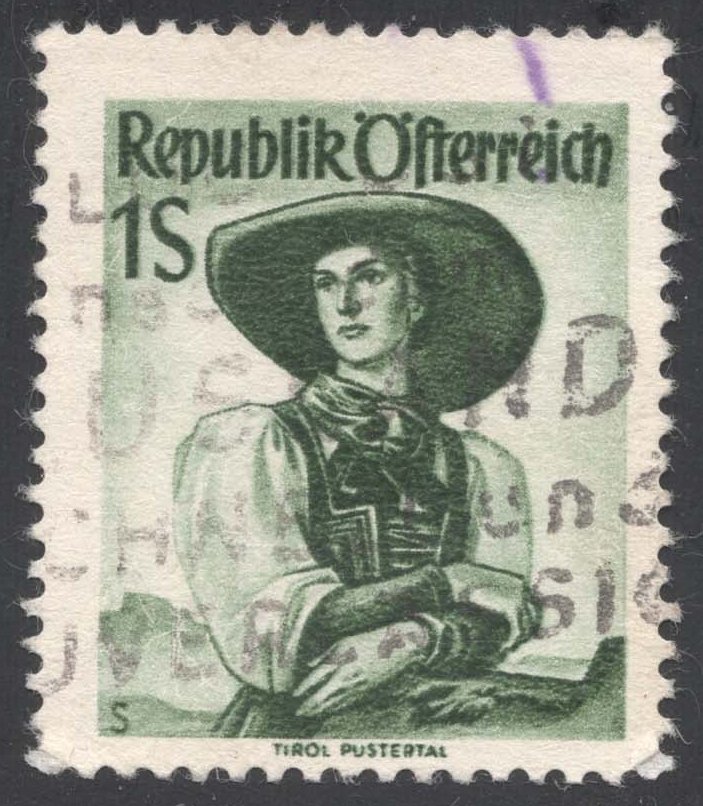 Austria #539 Puster Valley Costume; Used