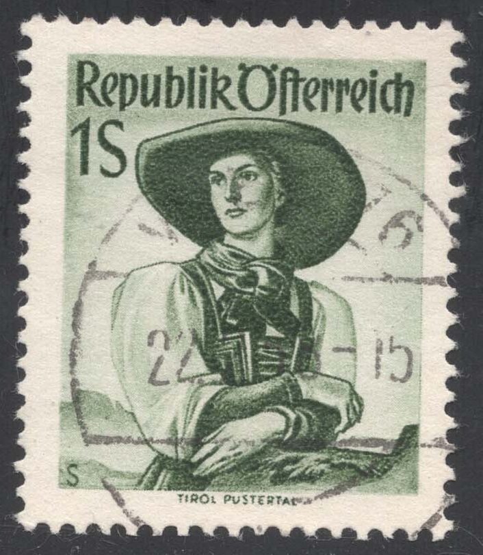 Austria #539 Puster Valley Costume; Used