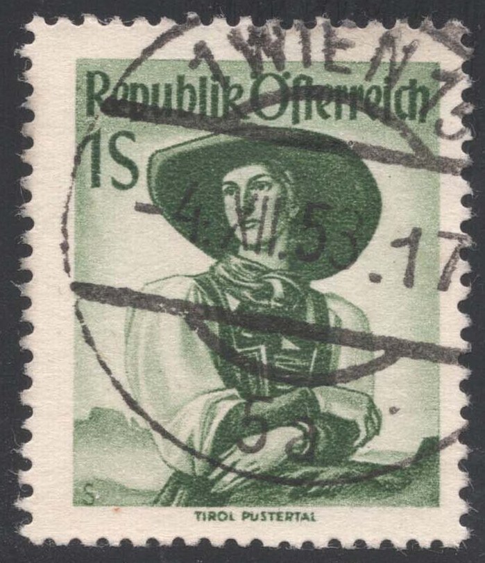 Austria #539 Puster Valley Costume; Used