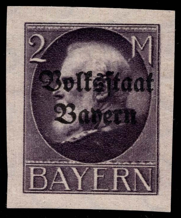 Germany-Bavaria #171 King Ludwig III; Unused