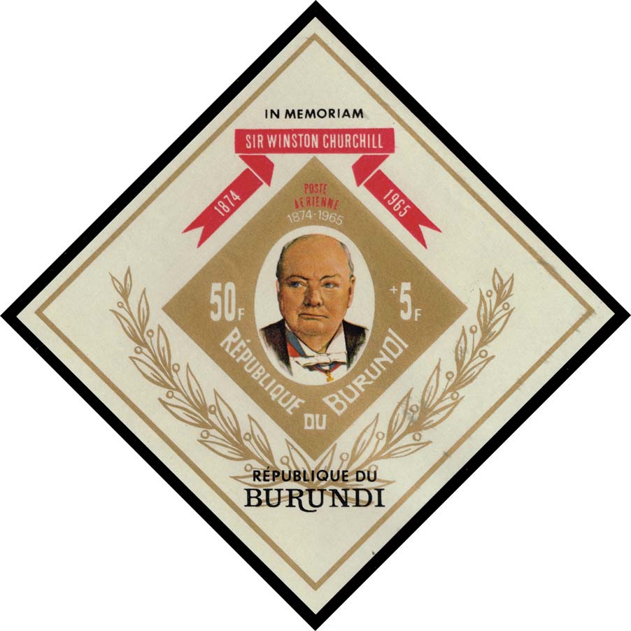 Burundi #B30 Winston Churchill Imperf Sheet; MNH