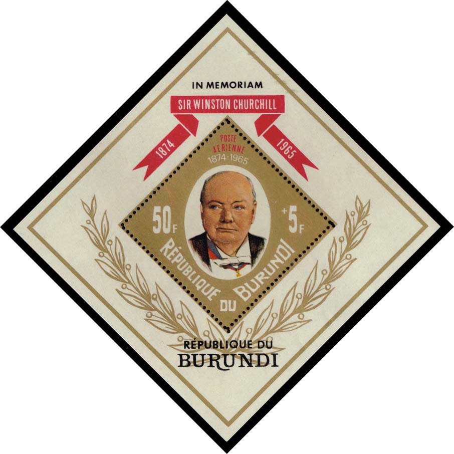 Burundi #B30 Winston Churchill Perforated Sheet; MNH