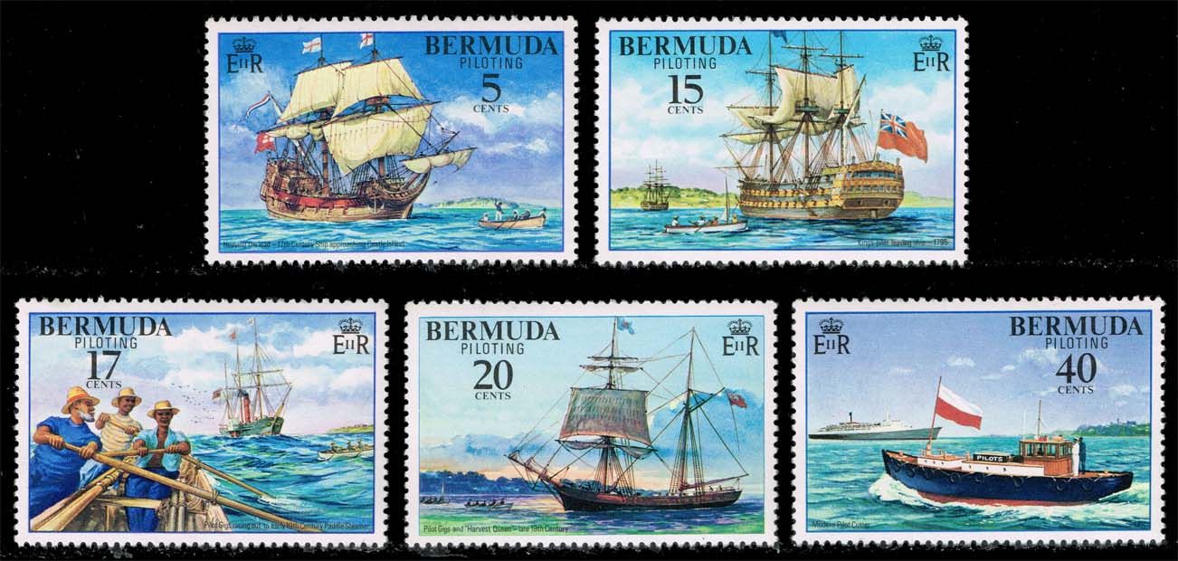 Bermuda #355-359 Pilots and Ships Set of 5; MNH - Click Image to Close