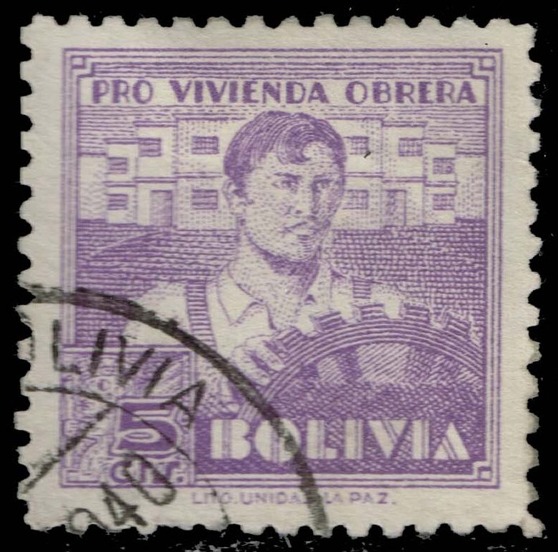 Bolivia #RA1 Postal Tax; Used