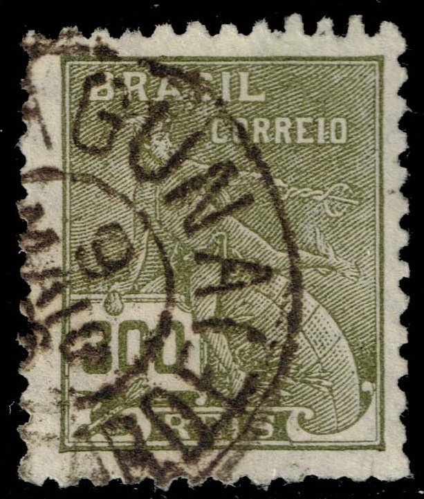 Brazil #335 Mercury and Globe; Used