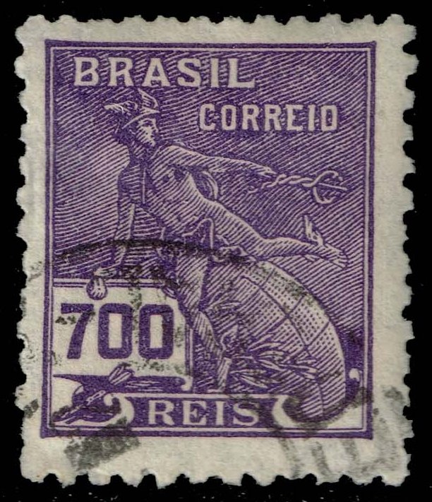 Brazil #339 Mercury and Globe; Used