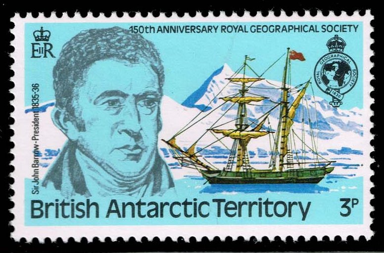 British Antarctic Territory #76 Sir John Barrow; MNH