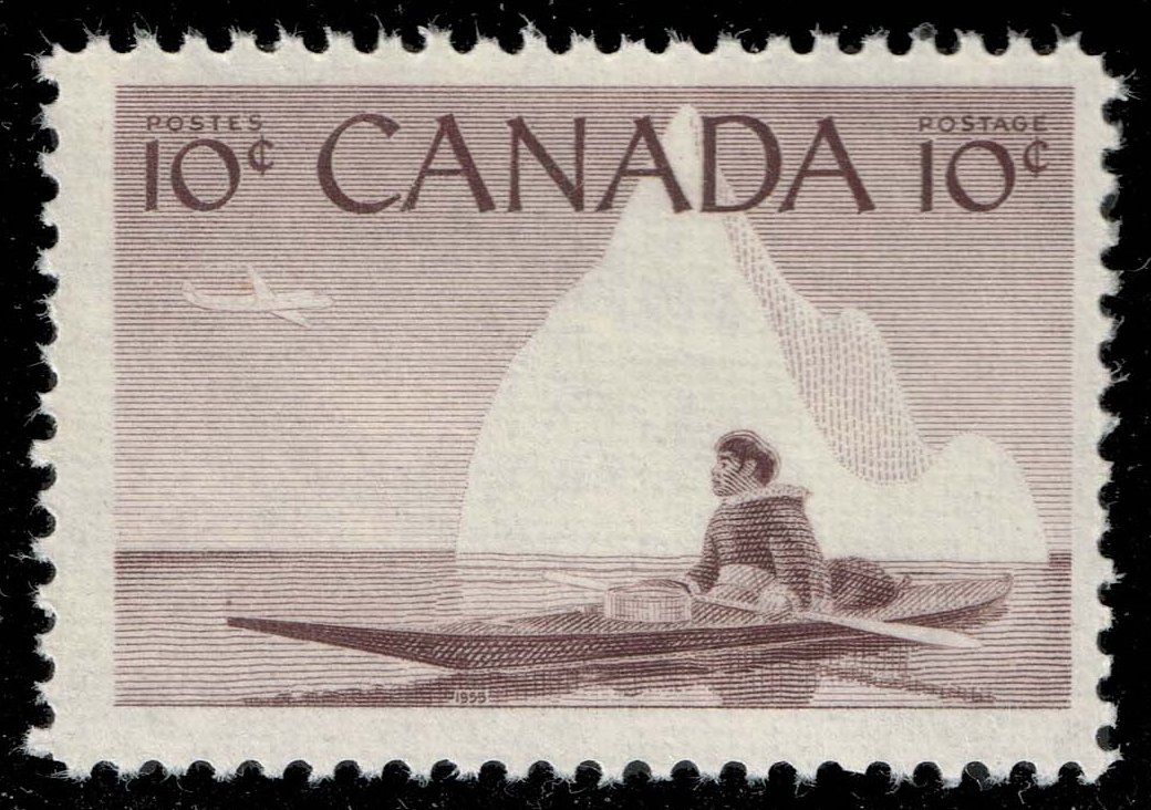 Canada #351 Eskimo and Kayak; MNH