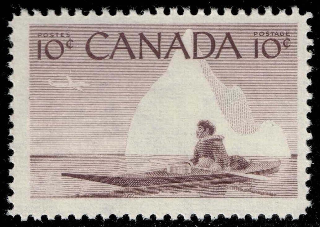 Canada #351 Eskimo and Kayak; MNH