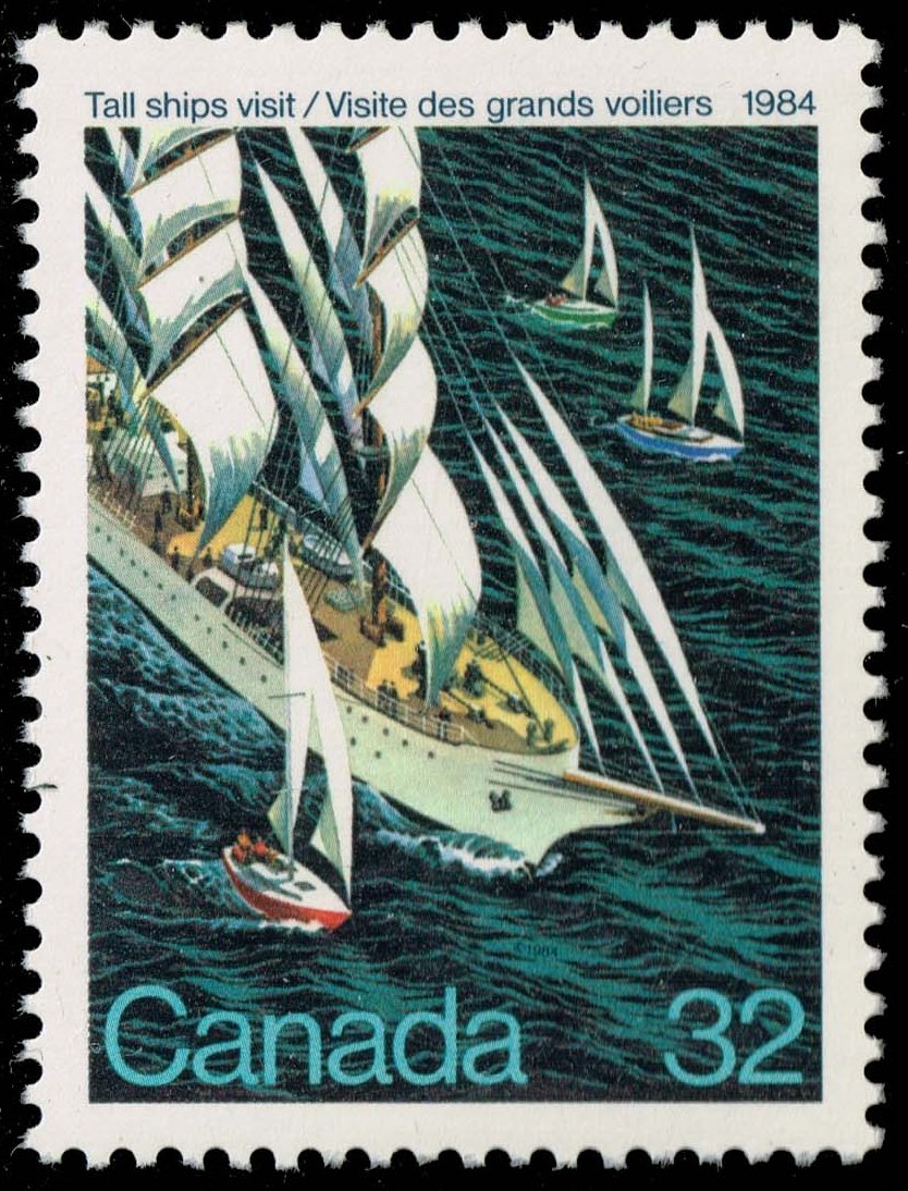 Canada #1012 Voyage of Tall Ships; MNH