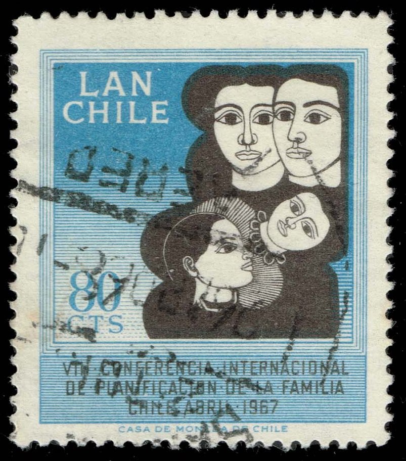 Chile #C272 Family; Used - Click Image to Close